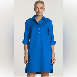 Hinson Wu Aileen Blue Button-Up Dress